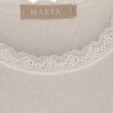 MARTA DU CHATEAU Marta du Chateau dam top MdcAngeline 2499 Top Beige