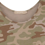 MARTA DU CHATEAU Marta du Chateau dam top MdcAngeline 2499 Top Green Camo