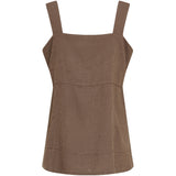 MARTA DU CHATEAU Marta du Chateau dam topp MdcAbby 258642 Top Cold brown