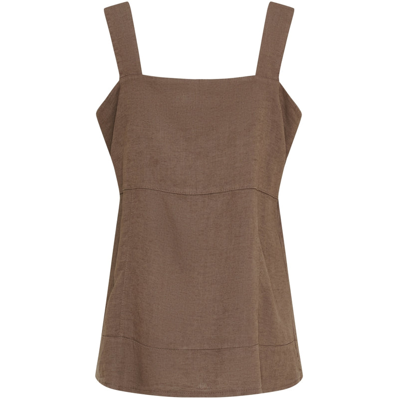 MARTA DU CHATEAU Marta du Chateau dam topp MdcAbby 258642 Top Cold brown