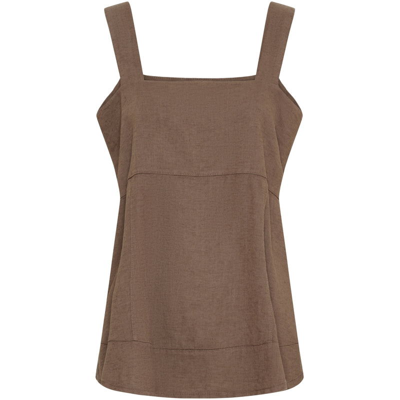 MARTA DU CHATEAU Marta du Chateau dam topp MdcAbby 258642 Top Cold brown