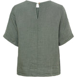 MARTA DU CHATEAU Marta du Chateau dam topp MdcCeyla TC268010 Top Militare