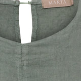 MARTA DU CHATEAU Marta du Chateau dam topp MdcCeyla TC268010 Top Militare