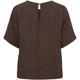 MARTA DU CHATEAU Marta du Chateau dam topp MdcCeyla TC268010 Top Mocha93913