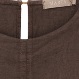 MARTA DU CHATEAU Marta du Chateau dam topp MdcCeyla TC268010 Top Mocha93913