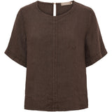 MARTA DU CHATEAU Marta du Chateau dam topp MdcCeyla TC268010 Top Mocha93913