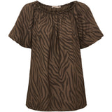 MARTA DU CHATEAU Marta du Chateau dam topp MdcLuciana 26136 Top Brown
