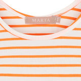 MARTA DU CHATEAU Marta du Chateau dam topp MdcMarina 2499/B Top Arancio Fluo