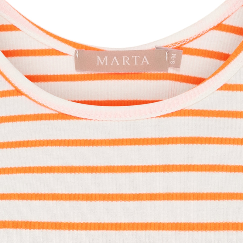 MARTA DU CHATEAU Marta du Chateau dam topp MdcMarina 2499/B Top Arancio Fluo