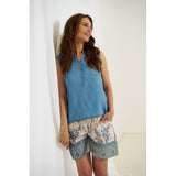 MARTA DU CHATEAU Marta du Chateau dam topp MdcRylina 84571JV Top Medio Blue
