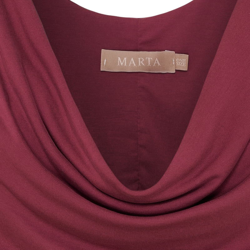 MARTA DU CHATEAU Marta du Chateau dam topp MdcVeronika 82107 Top Bordeaux