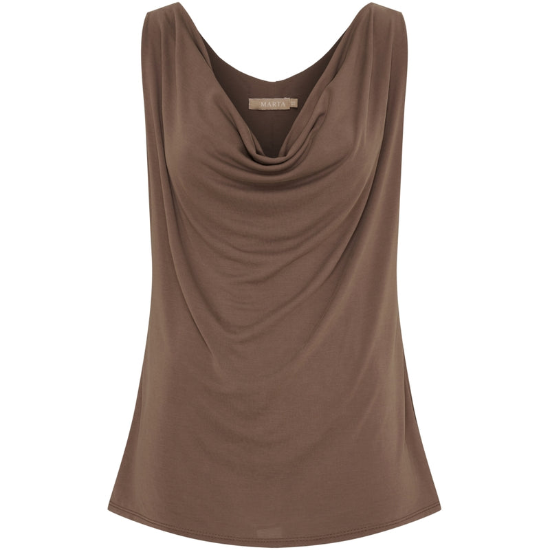 MARTA DU CHATEAU Marta du Chateau dam topp MdcVeronika 82107 Top Brown