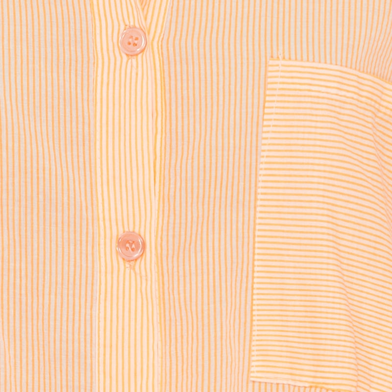 MARTA DU CHATEAU Marta du Chateau dam tunika MdcTine 1665-25 Tunica Strong Orange Stripe