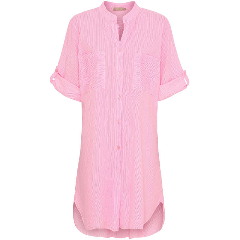 MARTA DU CHATEAU Marta du Chateau dam tunika MdcTine 1665-25 Tunica Strong Pink Stripe