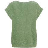 MARTA DU CHATEAU Marta du Chateau dam väst MdcLaya 8039 Knit Vest Green Eyes
