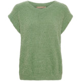 MARTA DU CHATEAU Marta du Chateau dam väst MdcLaya 8039 Knit Vest Green Eyes