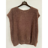 MARTA DU CHATEAU Marta du Chateau dam väst MdcLaya 8039 Knit Vest Moro