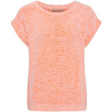 MARTA DU CHATEAU Marta du Chateau dam väst MdcLaya 8039 Knit Vest Orange
