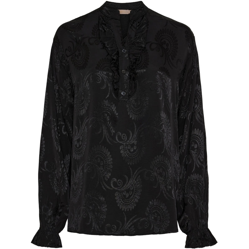 MARTA DU CHATEAU Marta du Chateau dam blus MdcCharlene 6696 Shirt Black