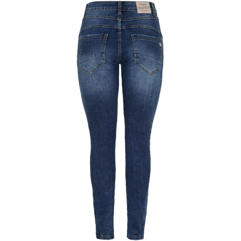 MARTA DU CHATEAU Marta du Chateau dam jeans MdcAmalia Mdc175-26166 Jeans Dark Blue Denim