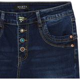 MARTA DU CHATEAU Marta du Chateau dam jeans MdcCarina Mdc180-2586 Jeans Dark Blue Denim