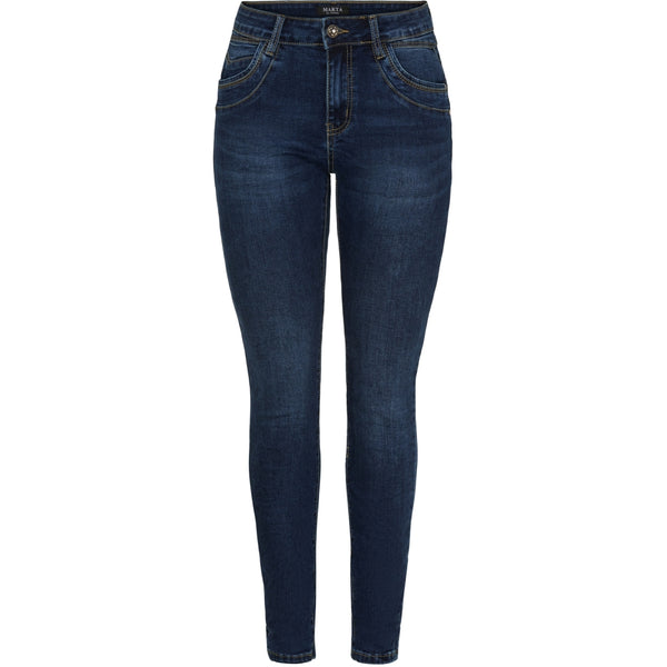 MARTA DU CHATEAU Marta du Chateau dam byxor MdcChristabel Mdc182-26193 Jeans Dark Blue Denim