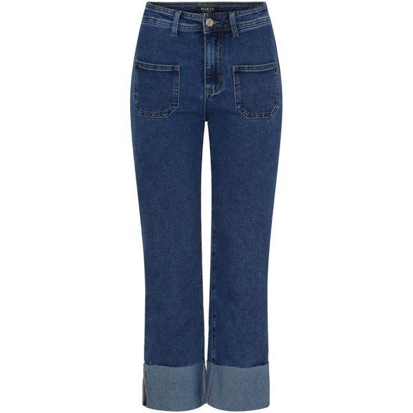 MARTA DU CHATEAU Marta du Chateau dam byxor MdcDelores Mdc183-26185 Jeans Dark Blue Denim