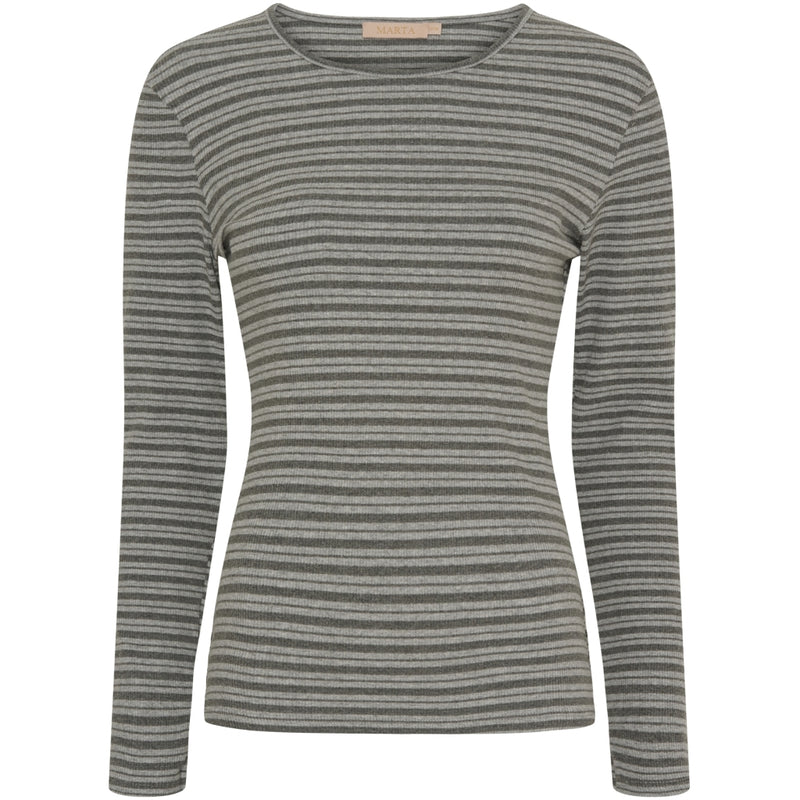 MARTA DU CHATEAU Marta du Chateau dam blus MdcNoemie 6546 T-shirt Melange50/Melange10