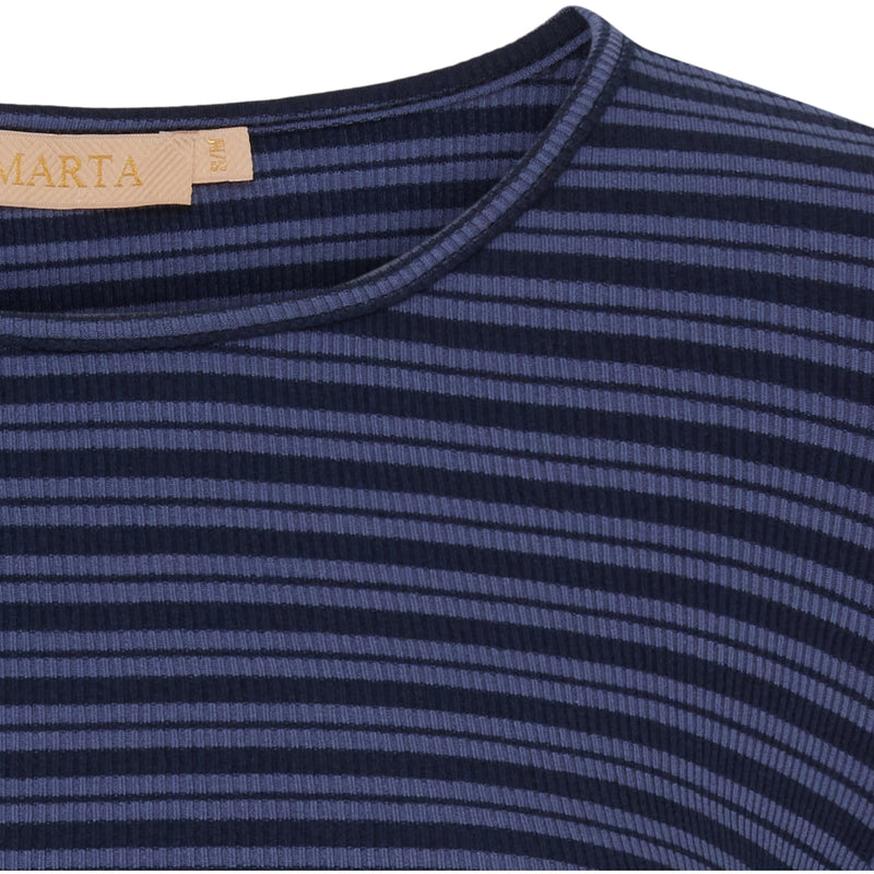 MARTA DU CHATEAU Marta du Chateau dam blus MdcNoemie 6546 T-shirt Notte/Fiordo