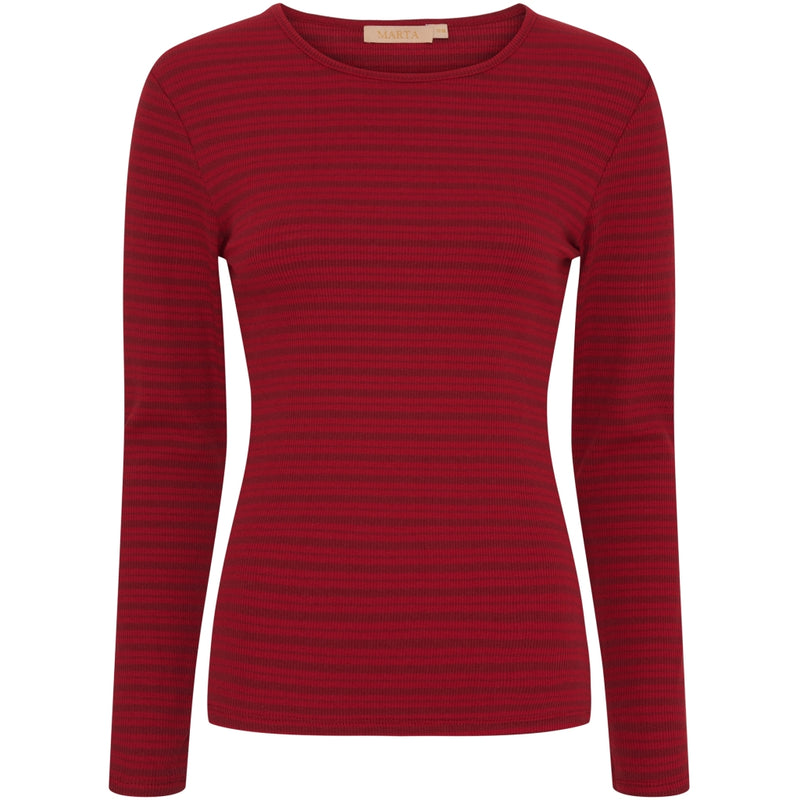 MARTA DU CHATEAU Marta du Chateau dam blus MdcNoemie 6546 T-shirt Vino/Robino