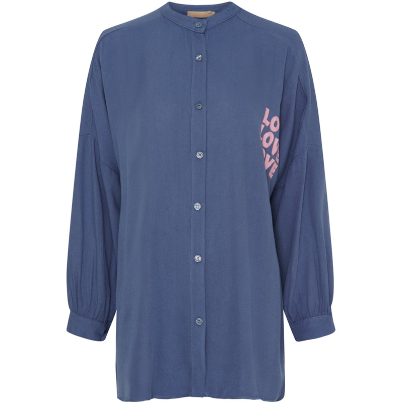 MARTA DU CHATEAU Marta du Chateau dam skjorta MdcMarion 6409 Shirt Jeans Scuro