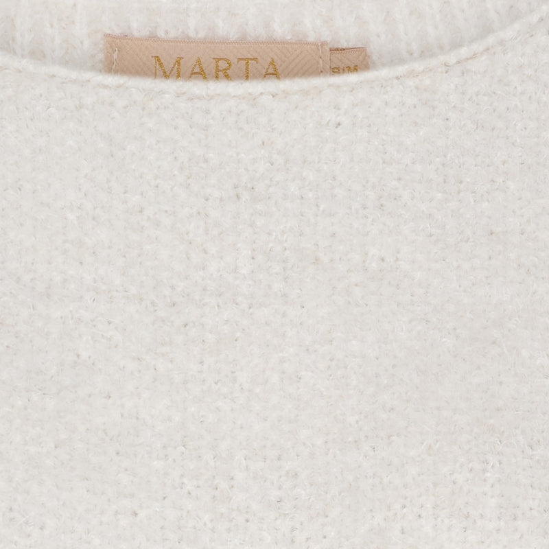 MARTA DU CHATEAU Marta du Chateau dam stickad tröja MdcAnouk 8038 Knit Beige