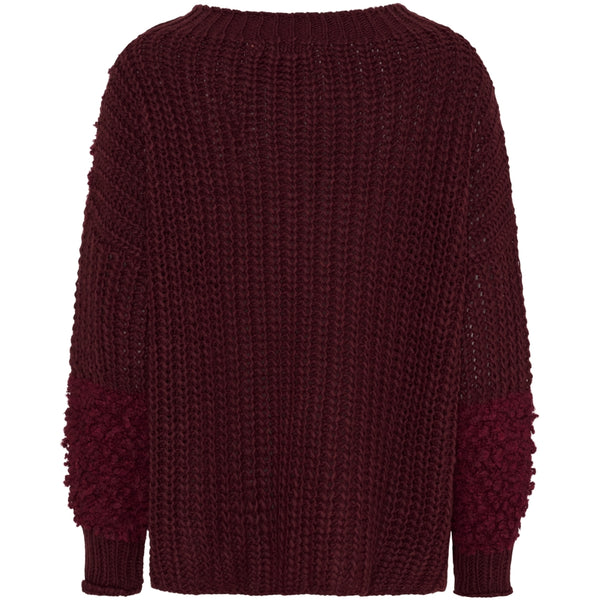 MARTA DU CHATEAU Marta du Chateau dam stickad tröja MdcDelphine 24504 Knit Bordeaux/Bordeaux