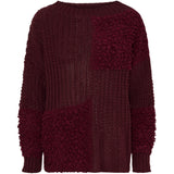 MARTA DU CHATEAU Marta du Chateau dam stickad tröja MdcDelphine 24504 Knit Bordeaux/Bordeaux