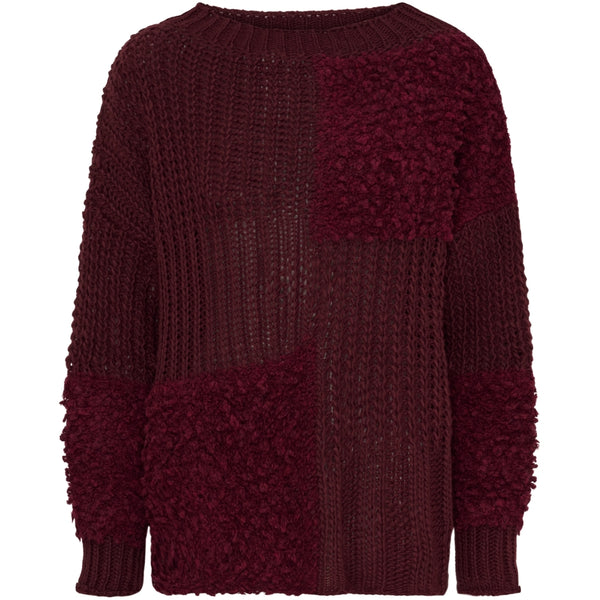 MARTA DU CHATEAU Marta du Chateau dam stickad tröja MdcDelphine 24504 Knit Bordeaux/Bordeaux