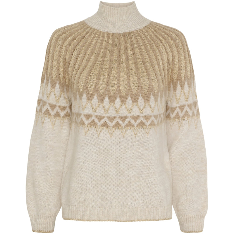 MARTA DU CHATEAU Marta du Chateau dame strik MdcGaelle 3307 Knit Beige