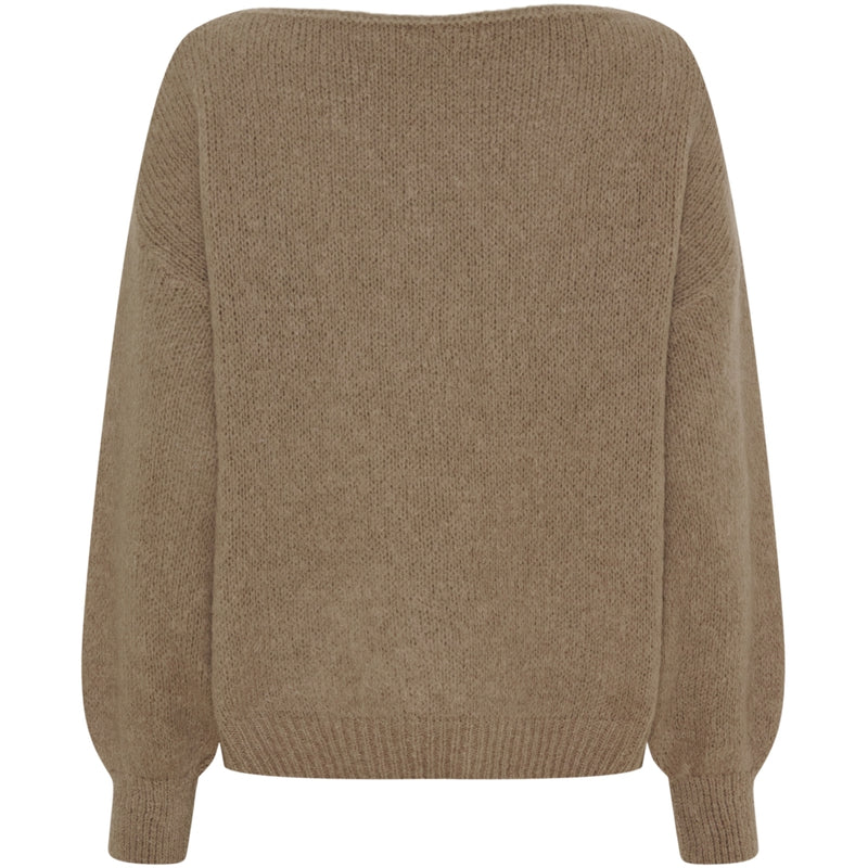 MARTA DU CHATEAU Marta du Chateau dam stickad tröja MdcRosa 5102 Knit Tortora