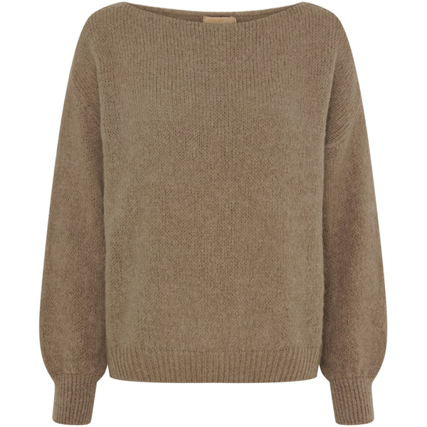 MARTA DU CHATEAU Marta du Chateau dam stickad tröja MdcRosa 5102 Knit Tortora