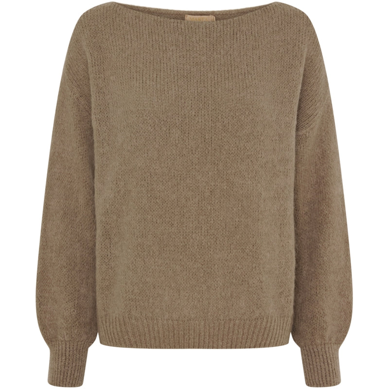 MARTA DU CHATEAU Marta du Chateau dam stickad tröja MdcRosa 5102 Knit Tortora
