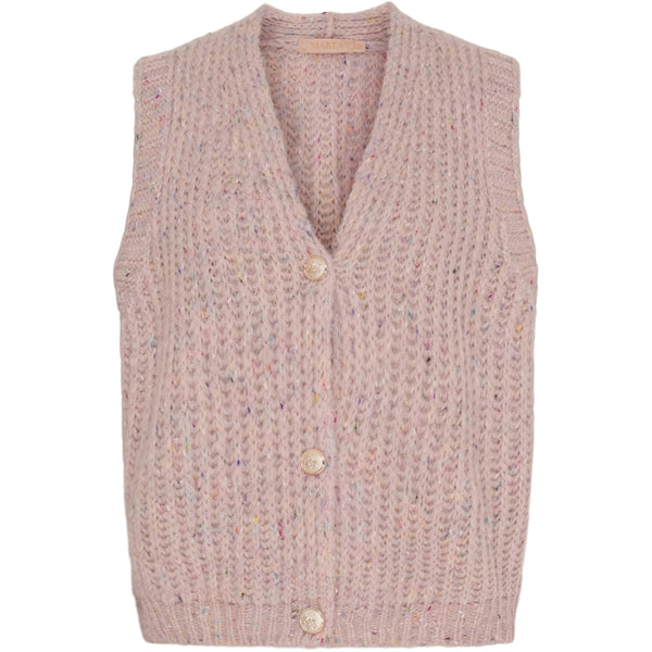 MARTA DU CHATEAU Marta du Chateau dam stickad väst MdcOdile A0029 Knit Old pink