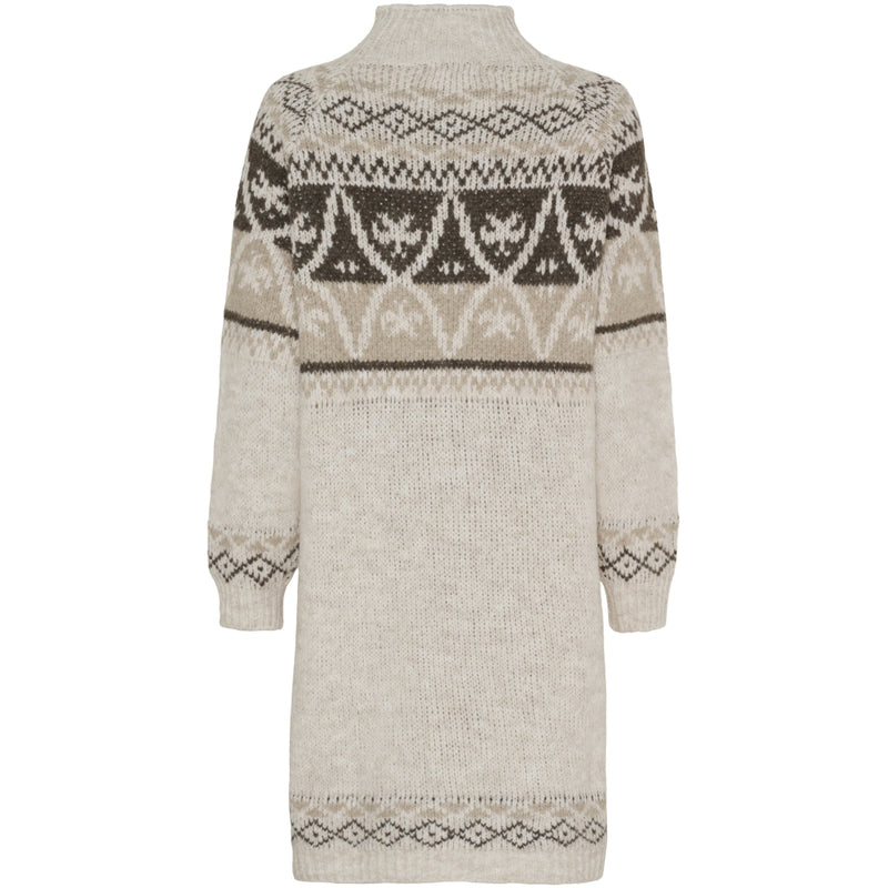 MARTA DU CHATEAU Marta du Chateau dam stickad klänning MdcJocelyne 24840 Knit Calce/Fango/Beige