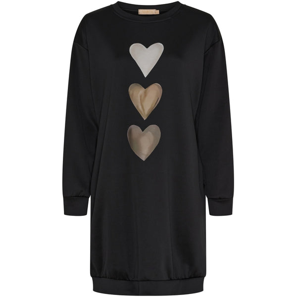 MARTA DU CHATEAU Marta du Chateau dame sweatkjole MdcLivia 249226 Sweat Dress Black