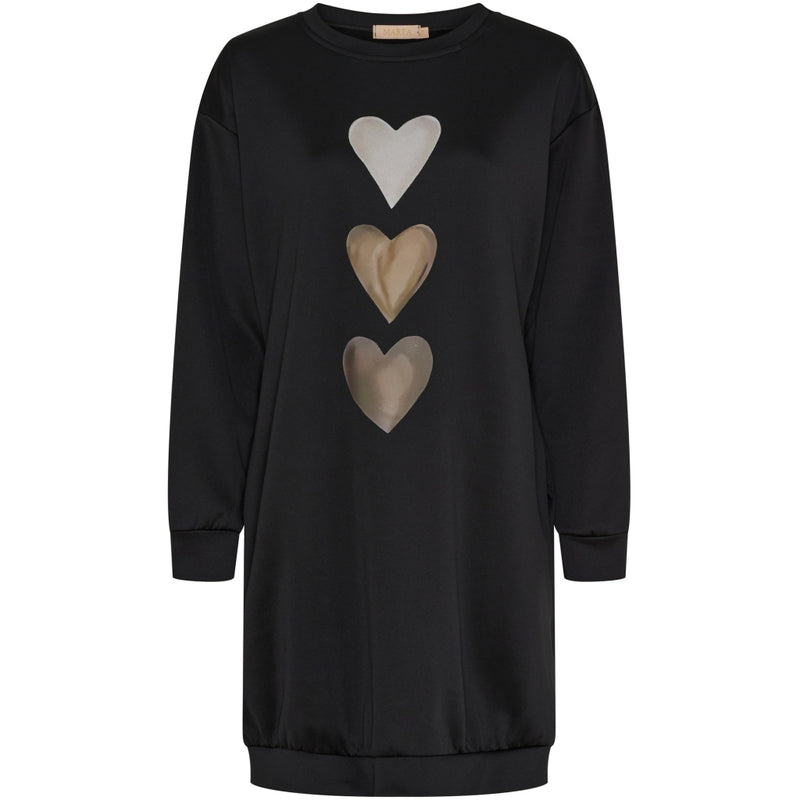 MARTA DU CHATEAU Marta du Chateau dam klänning MdcLivia 249226 Sweat Dress Black