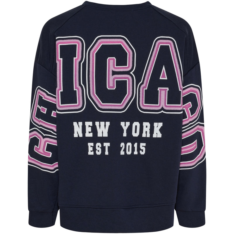 MARTA DU CHATEAU Marta du Chateau dam sweatshirt MdcNadine 69407 Sweatshirt Dark Blue