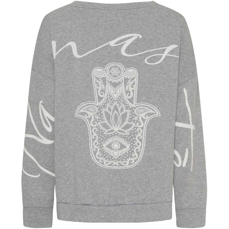 MARTA DU CHATEAU Marta du Chateau dam sweatshirt MdcNathalie 69371 Sweatshirt Light Grey