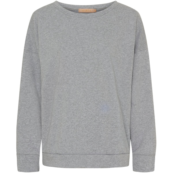 MARTA DU CHATEAU Marta du Chateau dam sweatshirt MdcNathalie 69371 Sweatshirt Light Grey