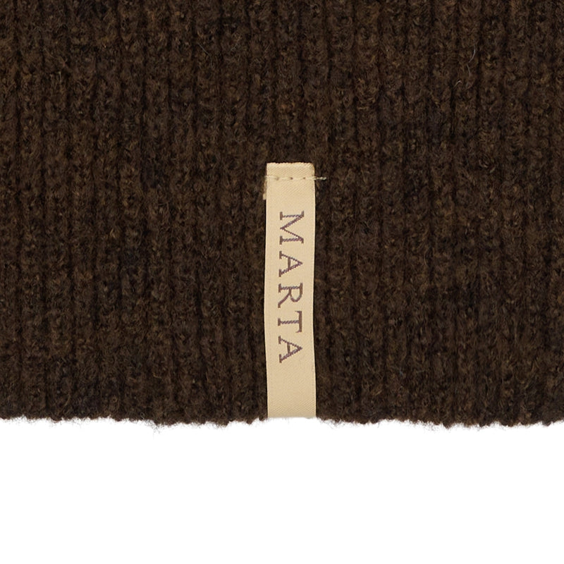 MARTA DU CHATEAU Marta du Chateau dam balaclava MdcFiluca FMHK6480 Hats Dark Brown