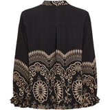 MARTA DU CHATEAU Marta du chateau Dam Blus MdcLinden 8567 Blouse Black1034tpb