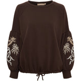 MARTA DU CHATEAU Marta du chateau Dam Sweatshirt MdcLuretta 8939 Sweatshirt Chocolate