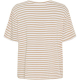MARTA DU CHATEAU Marta du chateau dam T-shirt MdcEnrica 258036 T-shirt Beige Stripe
